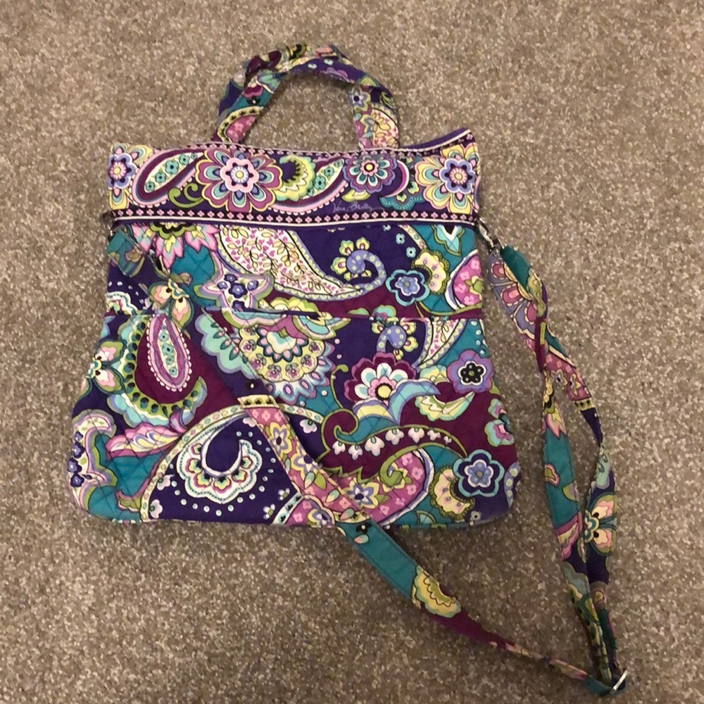 Vera Bradley Convertible Crossbody in Heather Purple